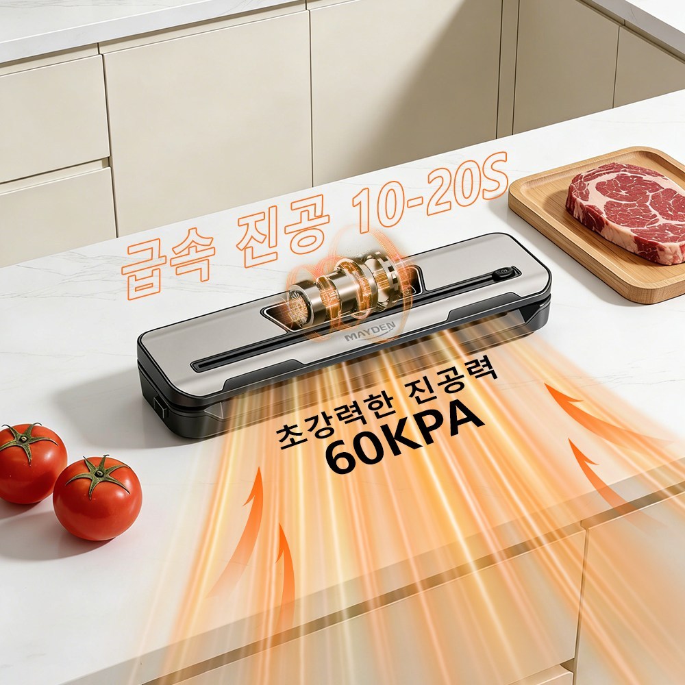 진공 포장기 메이든 VS6611PX, 5만 원대 보관 선택 2 메이든 스마트 가정용 진공포장기, VS6611PX 실물 제품 사진 2