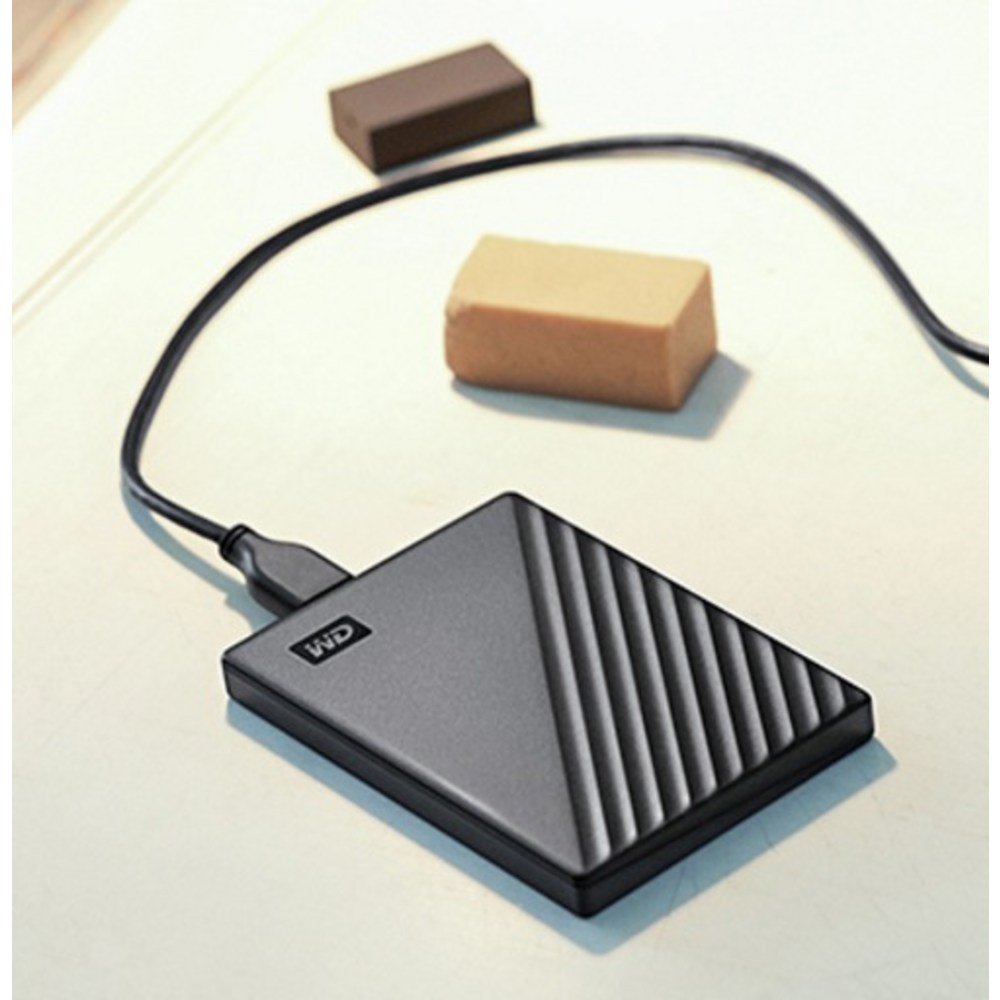 외장 하드 WD My Passport 5TB, 대용량 백업용일까 2 WD My Passport 휴대용 외장하드 파우치, 5TB, 블랙 실물 제품 사진 2