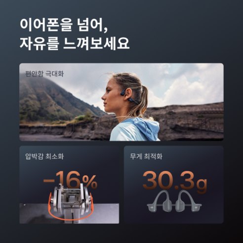 골전도이어폰 12시간 배터리, 샥즈 OpenRun Pro 2 체크 6 샥즈 OpenRun Pro 2 S820 실물 제품 사진 6