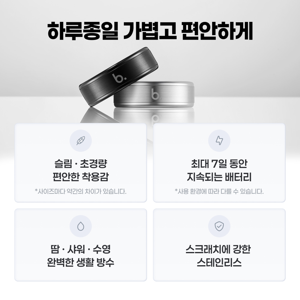 브링 G2 스마트링, 8만 원대 수면·건강 기록의 장단점 6 브링 G2 스마트링 실물 제품 사진 6