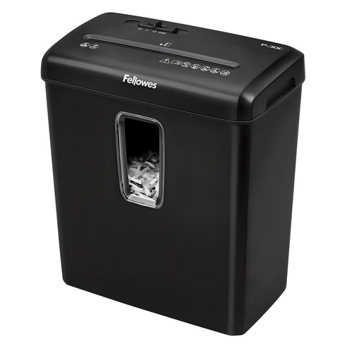 문서세단기 펠로우즈 P-30C, 6매·15L 사용 체크