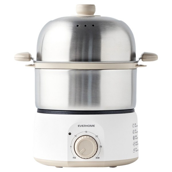 전기찜기 에버홈 EV-EC7000, 올스텐 2단·타이머 체크